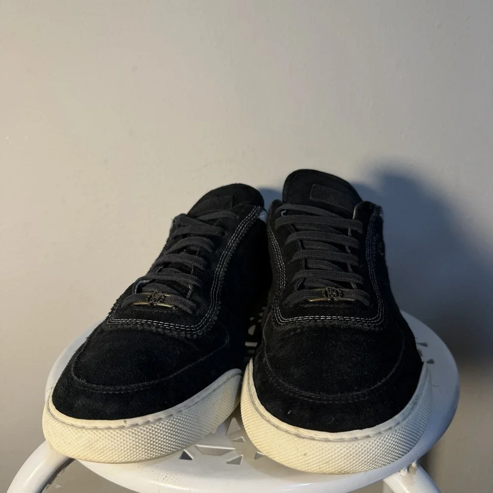 Roberto Cavalli Sneaker Black Leather Logo Men's 45